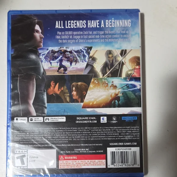 Crisis Core Final Fantasy VII Reunion for PS5 - Picture 3 of 4